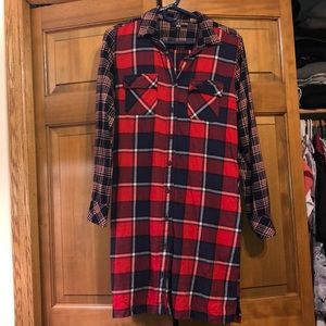 Uniqlo plaid dress
